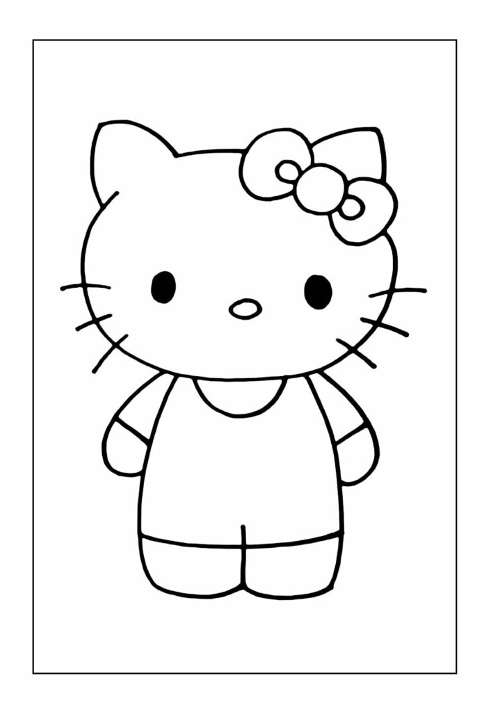 Colorir Hello Kitty