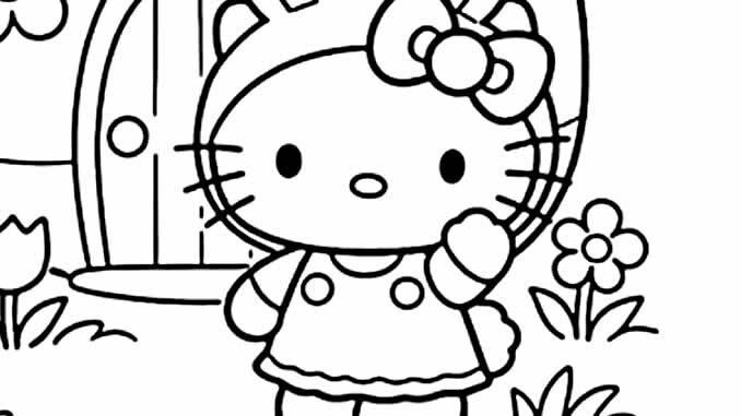 Desenhos Pintar Hello Kitty