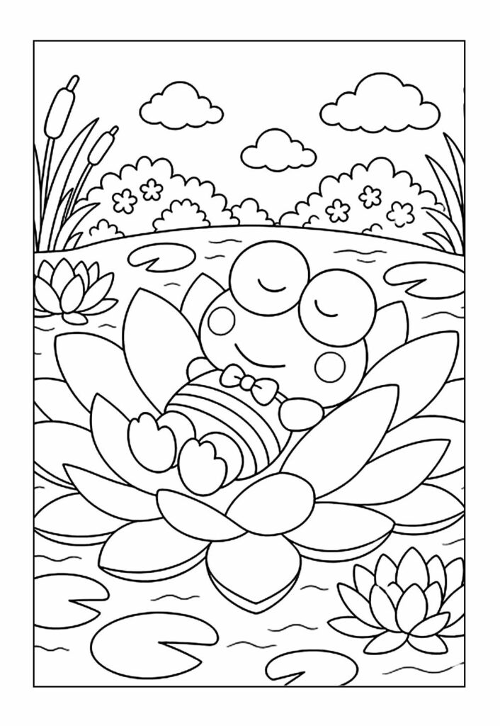 Keroppi Colorir