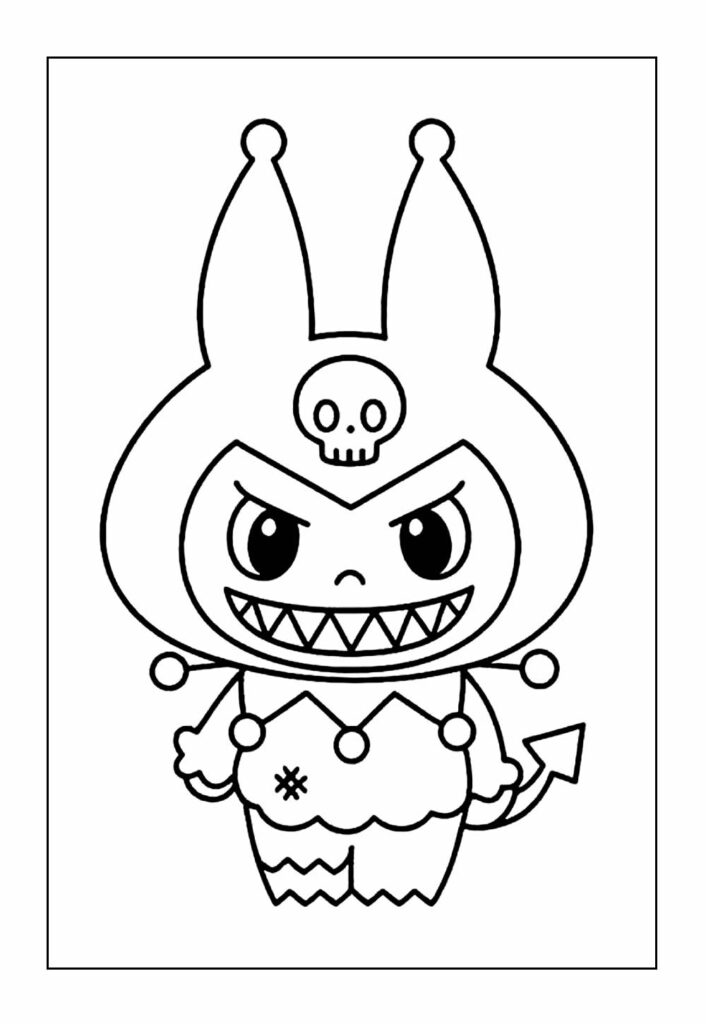 Desenho Kuromi Labubu