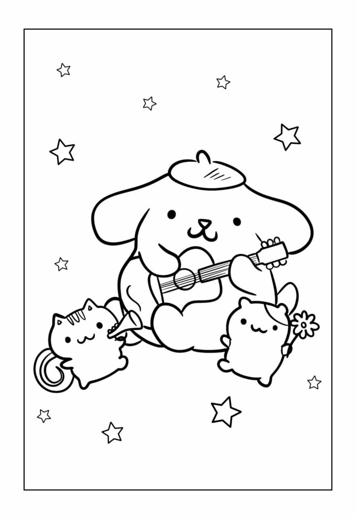 Desenho Pompompurin Colorir