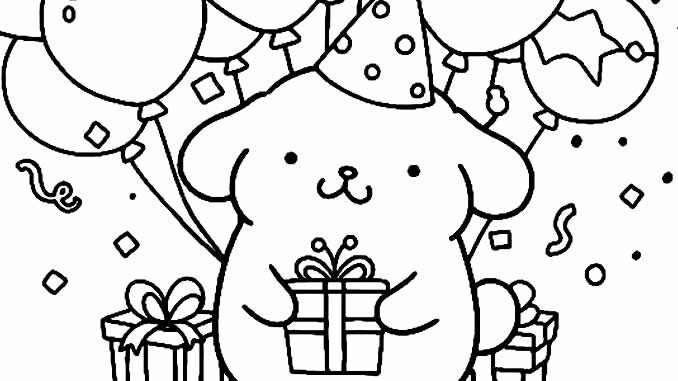 Desenhos Pompompurin Pintar