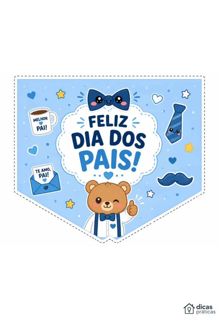 Topo de Bolo para Dia dos Pais