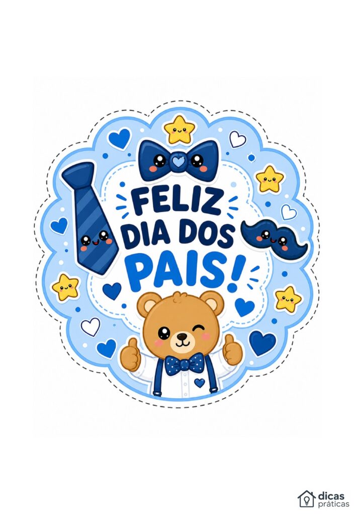 Topo de Bolo para Dia dos Pais