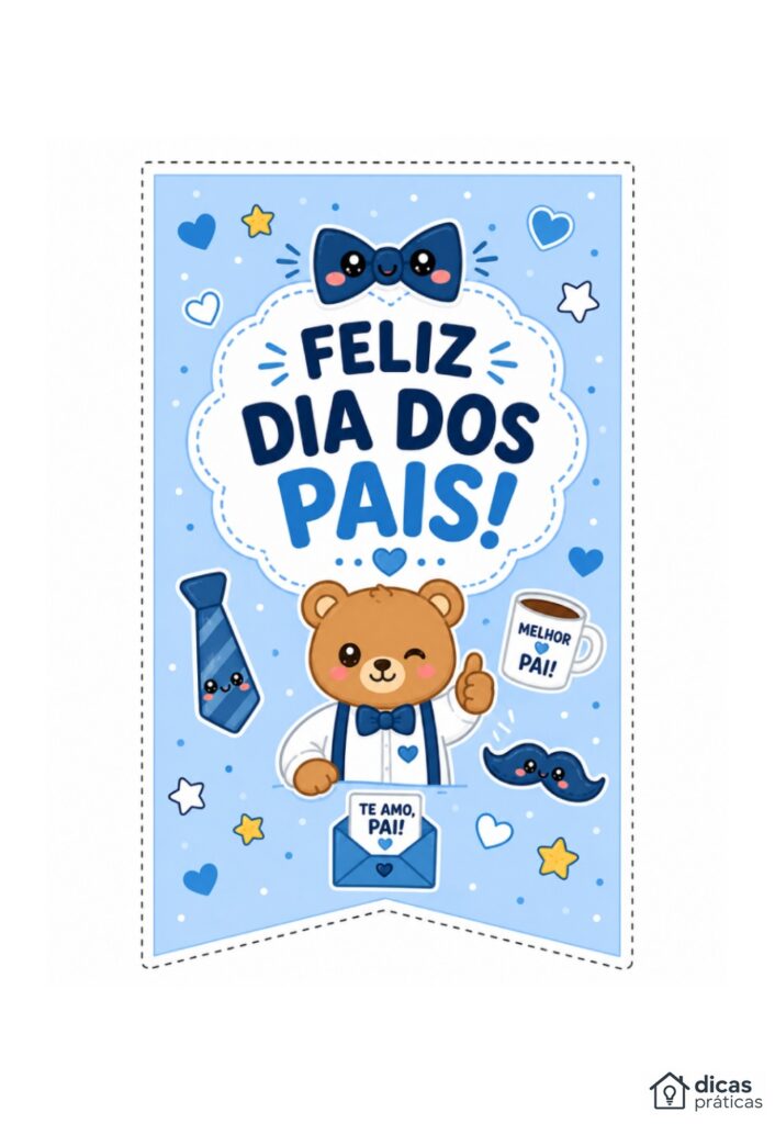 Bandeirinha de Dia dos Pais