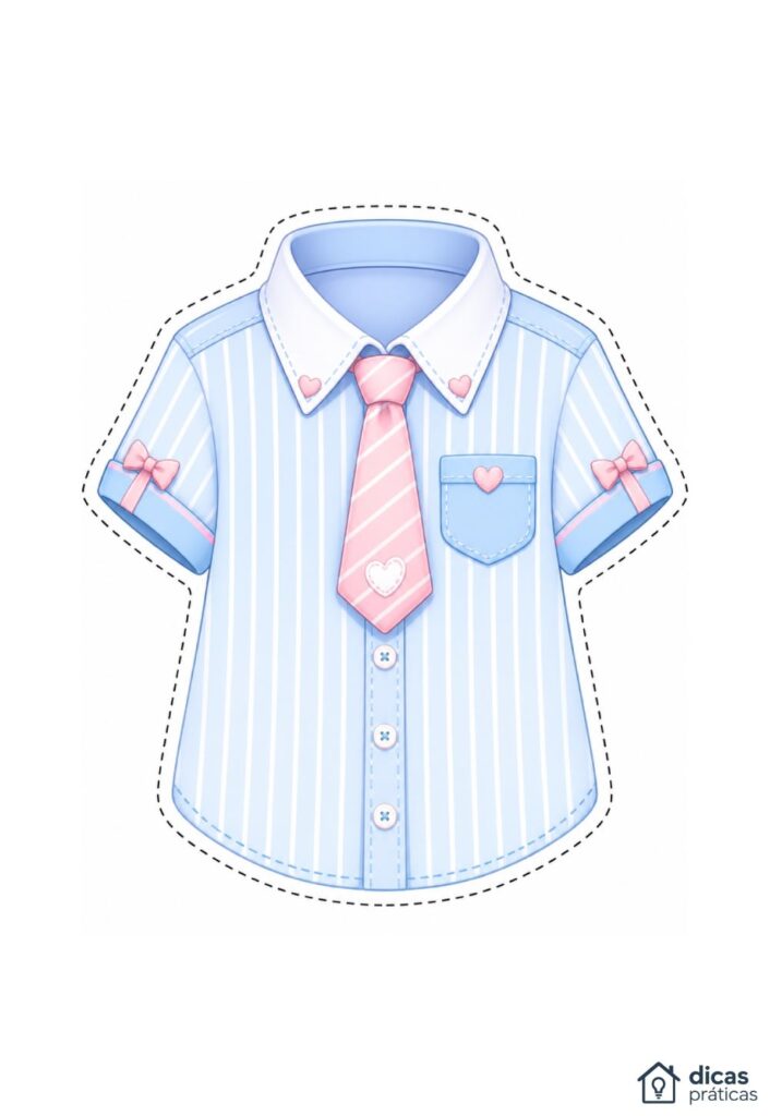 Molde de Camisa Social para Imprimir