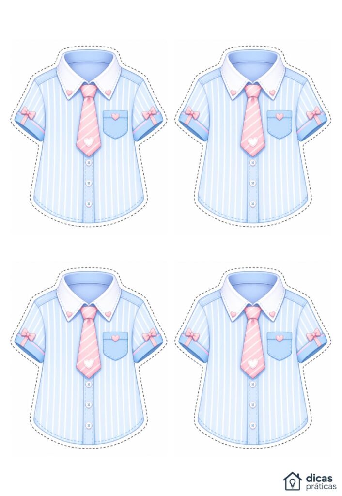 Moldes de Camisa Social para Imprimir