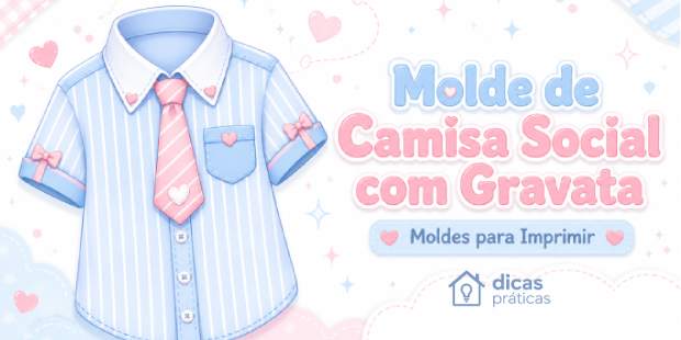 Molde de Camisa Social para Imprimir