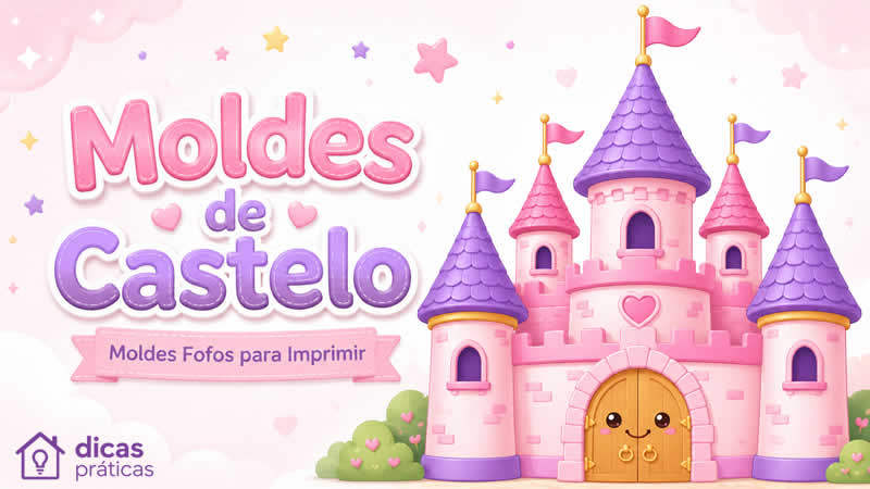 Moldes de Castelos para Imprimir e Recortar
