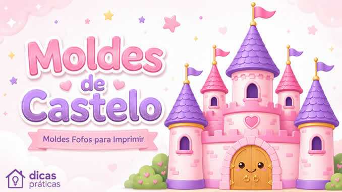 Moldes de Castelos para Imprimir