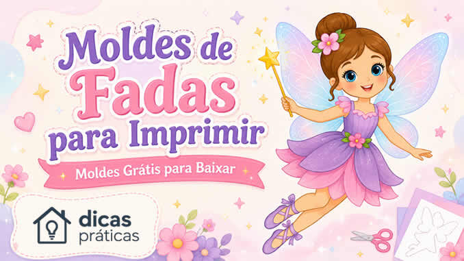 Moldes de Fadas para Imprimir