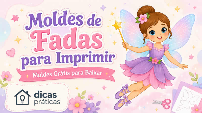 Moldes de Fadas para Imprimir e Recortar
