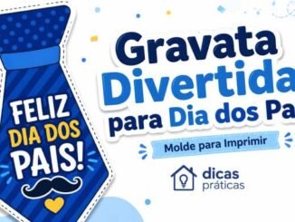 Molde de Gravata de Dia dos Pais