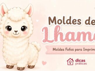 Moldes de Lhama para Imprimir