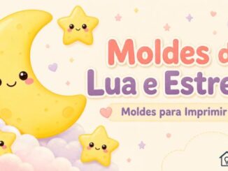 Moldes de Lua e Estrelas para Imprimir