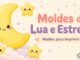 Moldes de Lua e Estrelas para Imprimir