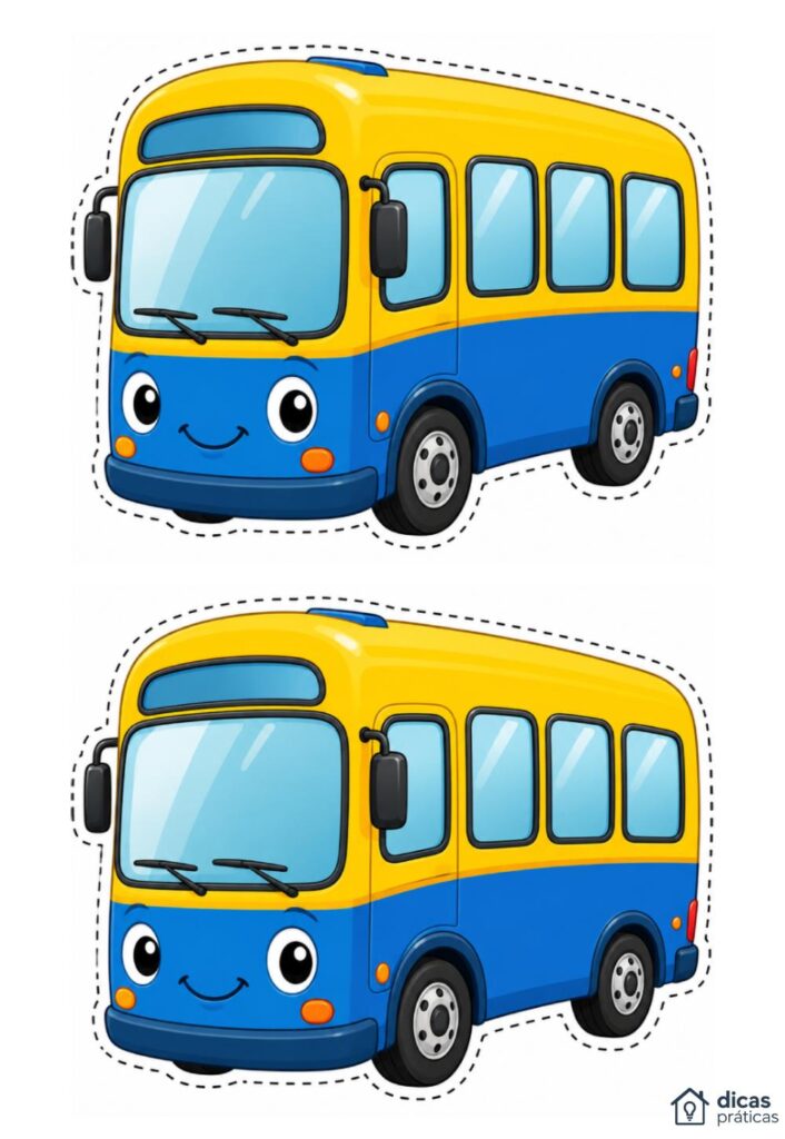 Moldes de Ônibus para Imprimir