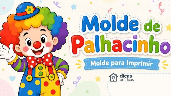 Moldes de Palhaço para Imprimir