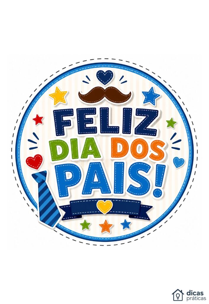 Topo de Bolo para Dia dos Pais