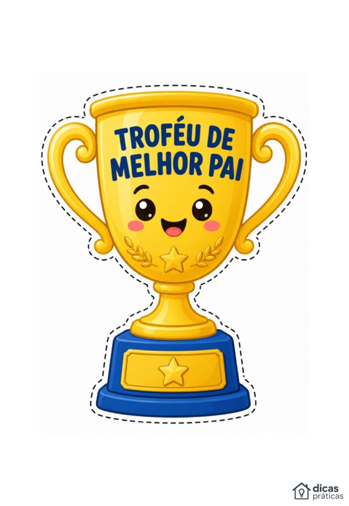 Molde de Troféu de Melhor Pai
