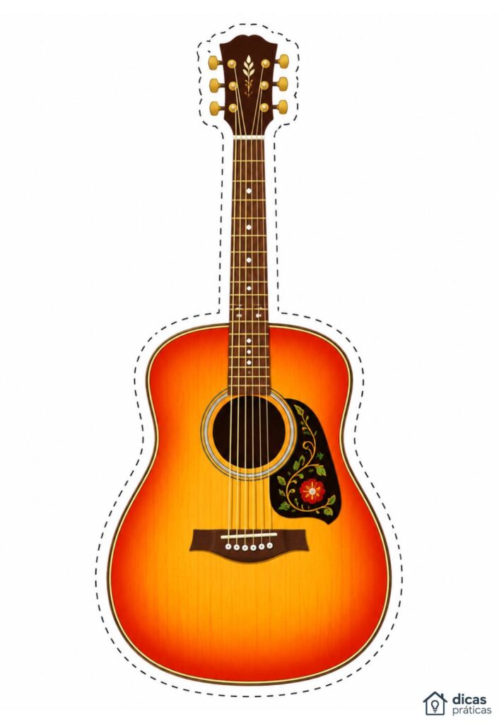 Molde Grande de Violão