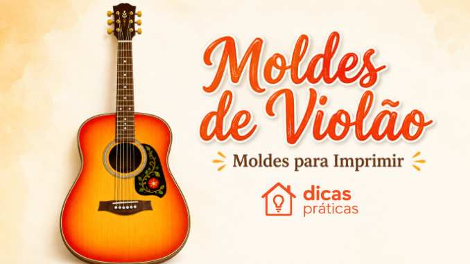 Moldes de Violão para Imprimir