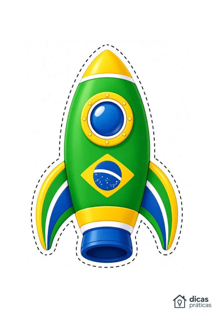 Molde de Foguete do Brasil