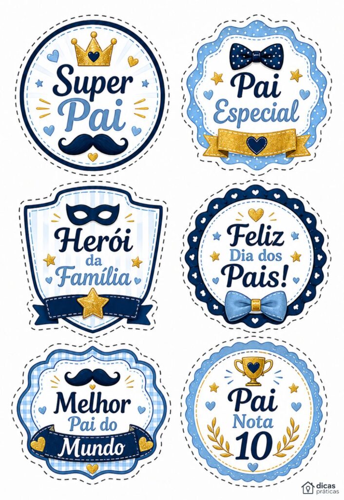 Topos de Cupcake para Dia dos Pais