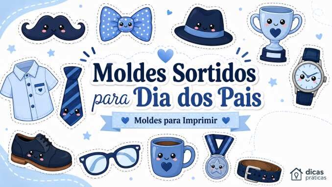 Moldes de Dia dos Pais Sortidos