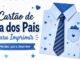 Cartão Camisa com Gravata para Dia dos Pais