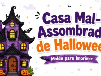 Moldes de Casa Mal-Assombrada para Imprimir