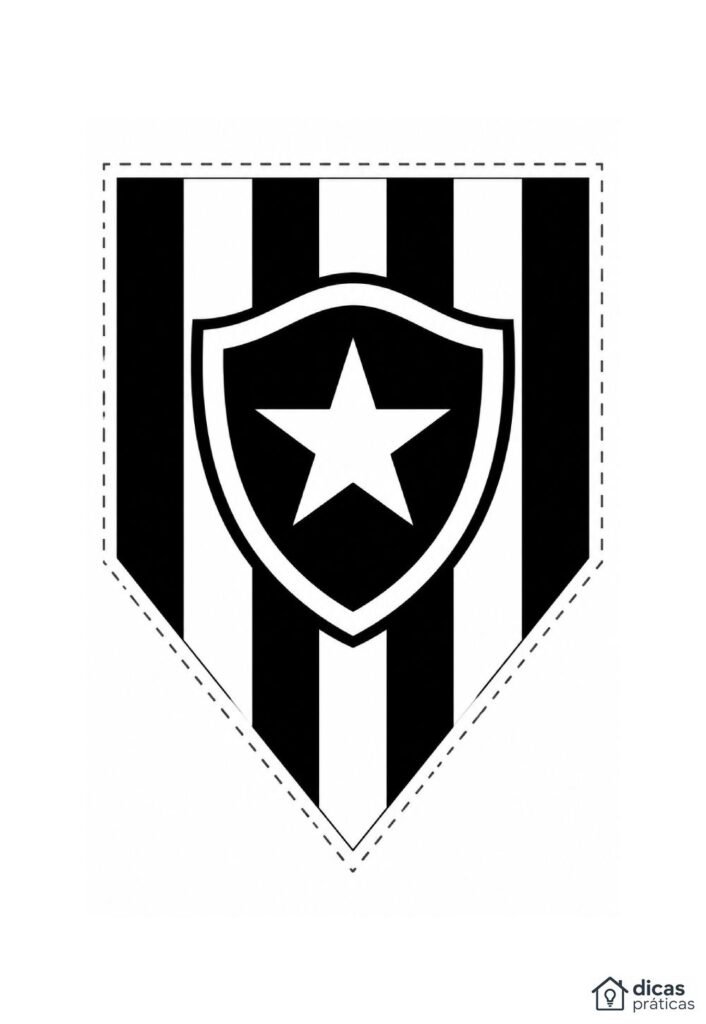 Enfeite do Botafogo para Imprimir
