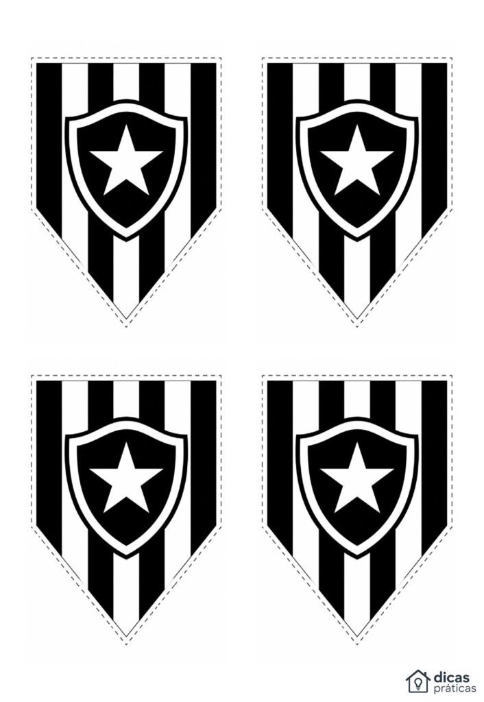 Mini Lembrancinhas do Botafogo para Imprimir