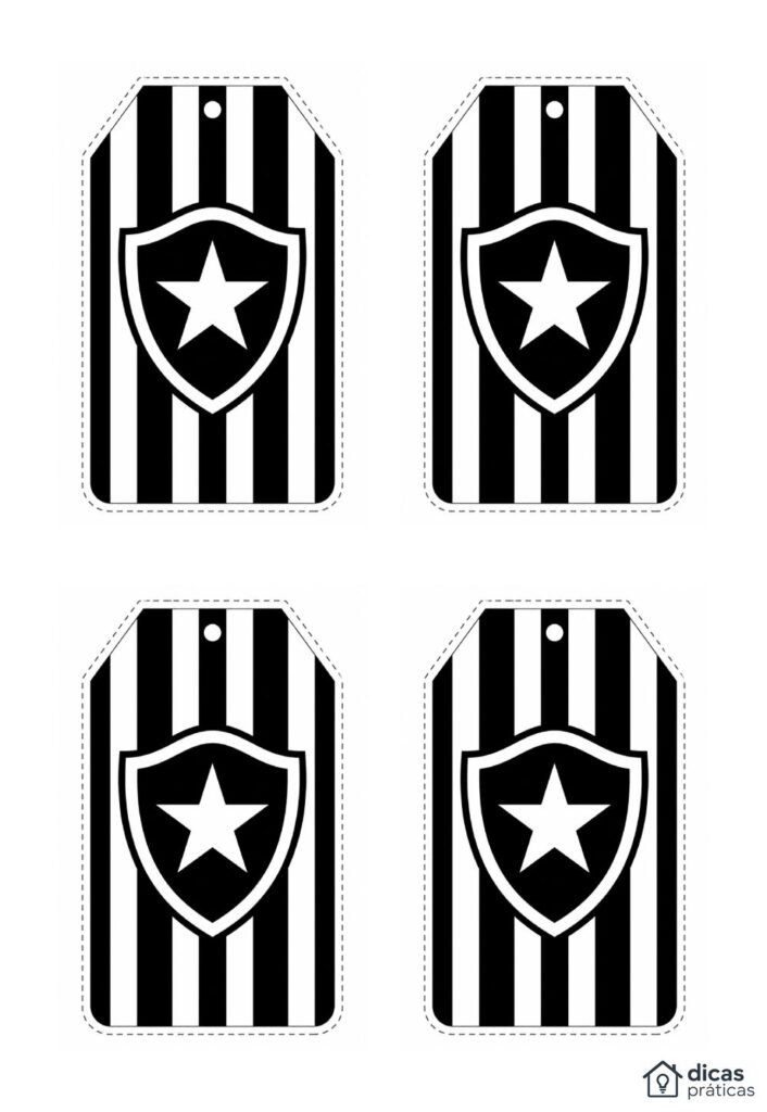 Enfeite do Botafogo para Imprimir
