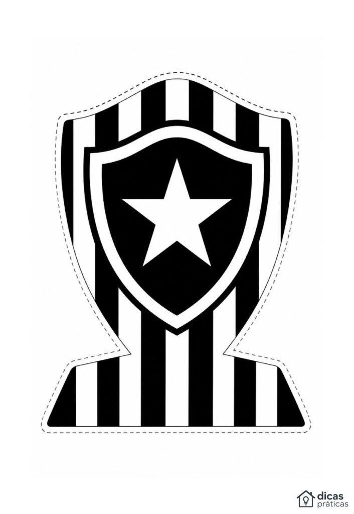 Enfeite do Botafogo para Imprimir