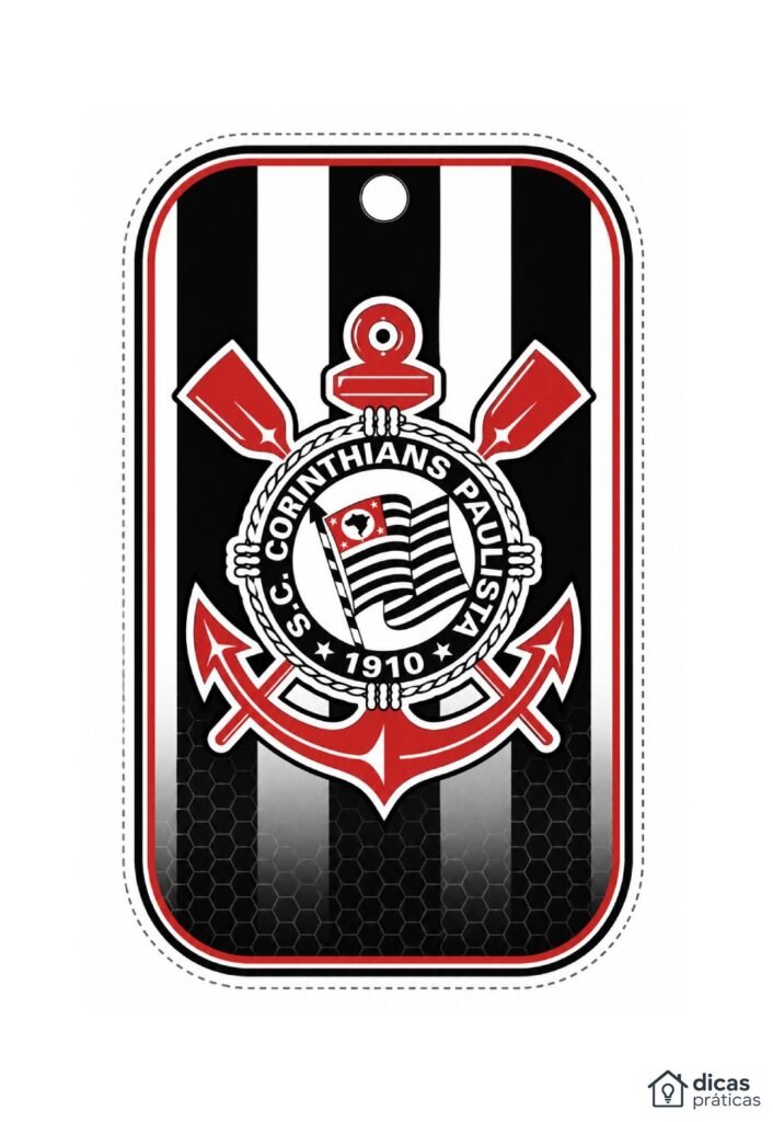 Enfeite do Corinthians para Imprimir