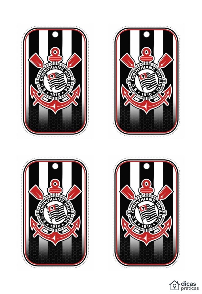 Lembrancinhas do Corinthians para Imprimir
