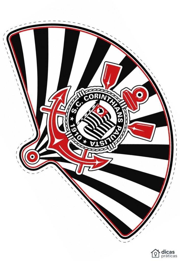 Leque do Corinthians para Imprimir