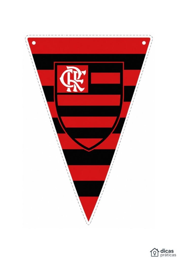 Bandeirinha do Flamengo do Kit Festa