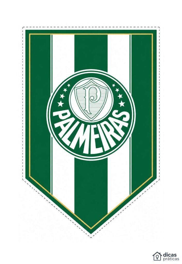 Bandeirinha do Palmeiras para Imprimir
