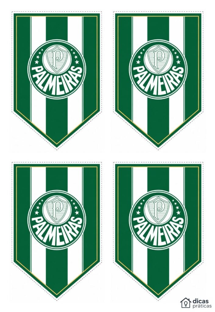 Bandeirinhas do Palmeiras para Imprimir