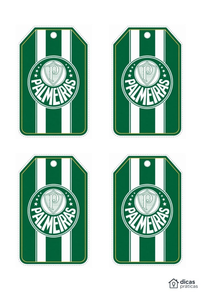 Tags do Palmeiras para Imprimir