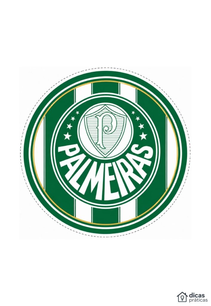 Topo de Bolo do Palmeiras para Imprimir