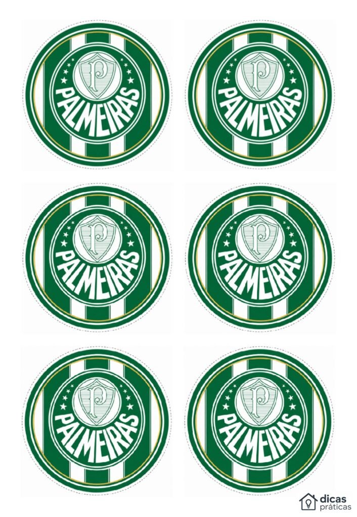 Topos de Cupcake do Palmeiras para Imprimir