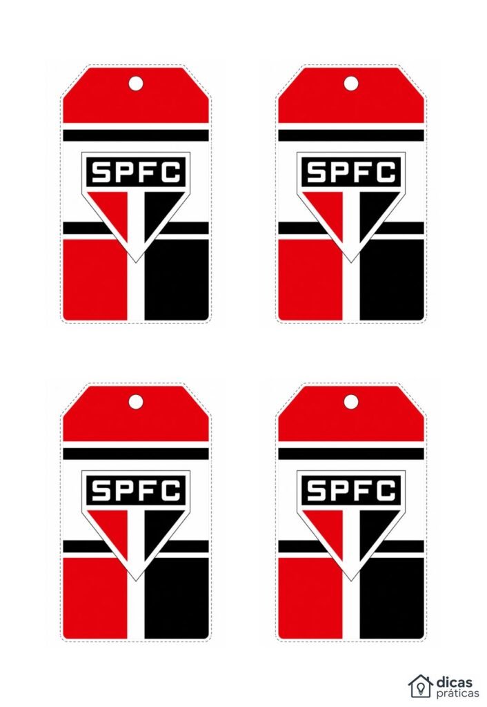 Lembrancinhas do São Paulo - Kit Festa para Imprimir