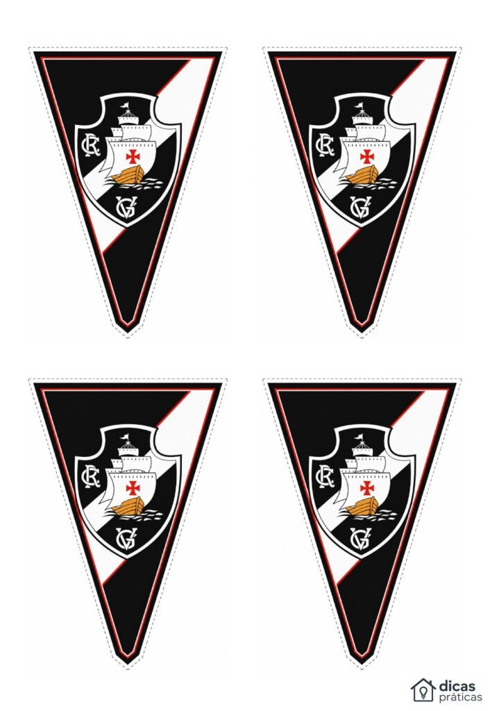 Mini Bandeirinhas do Vasco