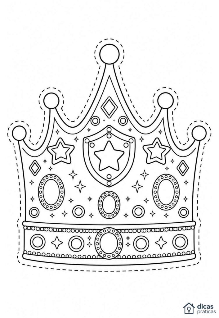 Desenho de Coroa para colorir