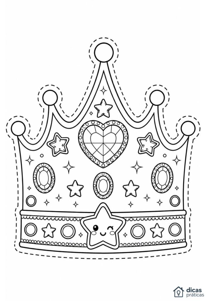 Desenho de Coroa para colorir