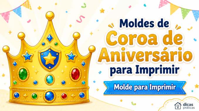 Moldes de Coroa para Imprimir