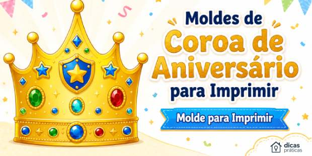 Moldes de Coroa para Imprimir